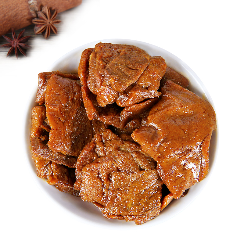 宏香记旗舰店宏香记手撕牛肉豆脯308g定量装五香辣豆干休闲零食独立小包装3