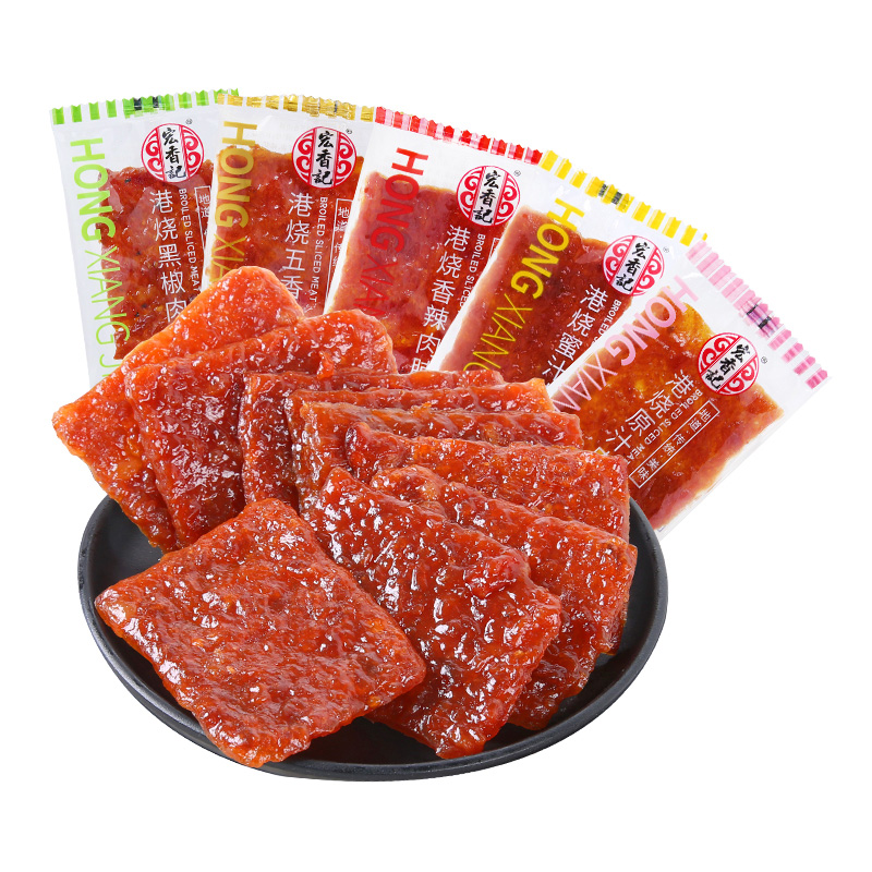宏香记旗舰店宏香记港烧猪肉脯200g猪肉干独立小包装办公休闲零食福建小吃0