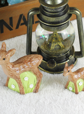 创意树脂小鹿摆件动物工艺品