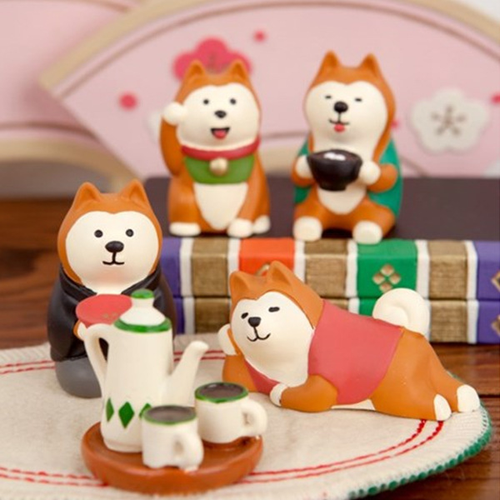 狗年公仔贺岁吉祥物招财柴犬可爱狗日式猫ZAKKA小摆件 - 图0