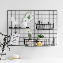 ins grid hanging basket pallets barbed wire shelving shelves supermarket home storage shelf shelves net pieces storage basket