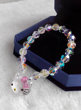 Kitty多层亲子款儿童水晶手链