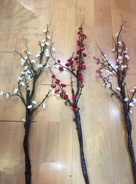 复古客厅高档腊梅花落地装饰摆件