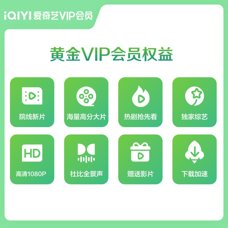 爱奇艺黄金vip会员年卡直充12个月官方直充爱奇艺会员不支持电视-图2