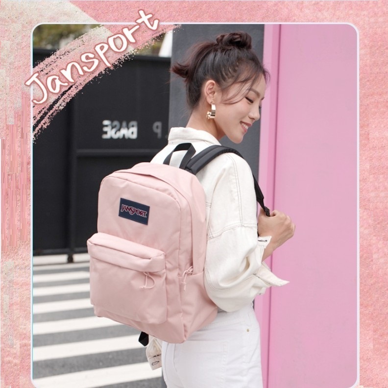 JanSport20新款女高级双肩包男士背包电脑包轻便大容量47LX 4QUE - 图1