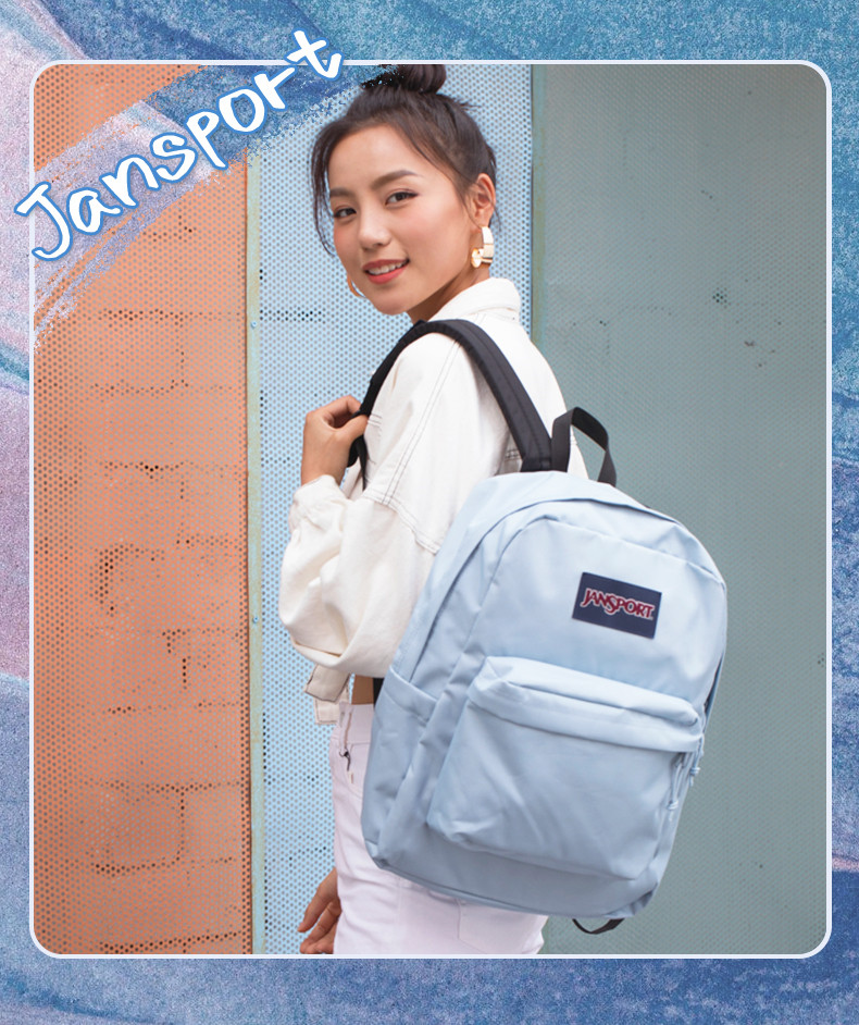 JanSport20新款女高级双肩包男士背包电脑包轻便大容量47LX 4QUE - 图0