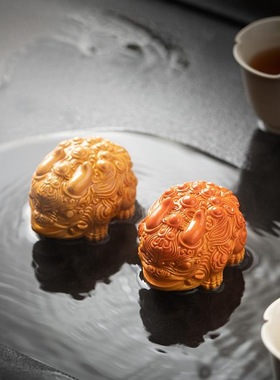 变色迷你招财貔貅茶宠可养摆件