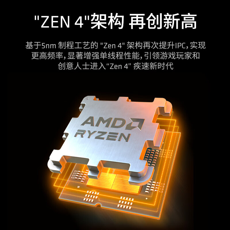 AMD锐龙R7 7800X3D散片套装搭华硕微星B650/X670系列主板CPU套装 - 图2