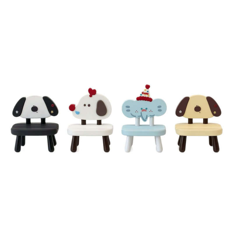 Cartoon small stool desktop ornament mobile phone holder