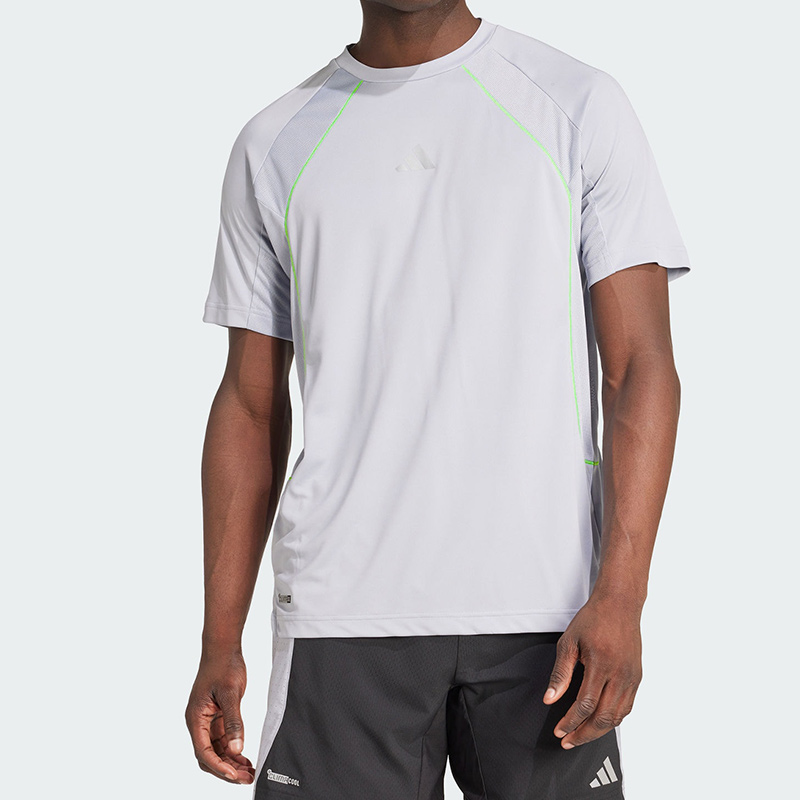 adidas阿迪达斯男装夏季新款TECH APP TEE 训练运动健身短袖T恤 - 图0