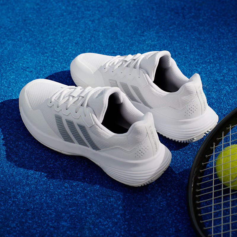 阿迪达斯女鞋2026春季新款GAMECOURT 2 W 舒适透气网球训练运动鞋,淘宝优惠券,粉丝福利购,淘宝优惠卷
