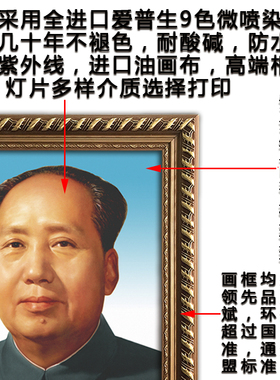 鲁迅客厅办公室装饰画