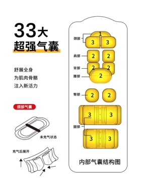 【平躺充气按摩】挤压+顶按+扭转