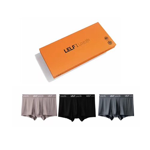 LELF爱生活大时代内裤男女抗菌莫代尔舒适纯棉平角中腰高弹力红色 - 图2
