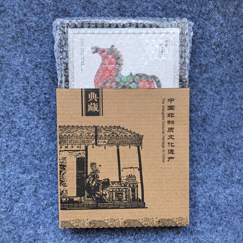 皮影摆件中国特色工艺品镜框摆台客厅书房装饰画旅游纪念送友人 - 图2