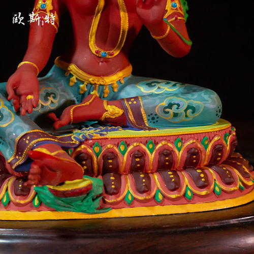 彩绘《二十一度母》室内家用精工《21度母》《绿度母》一套铜像 - 图2