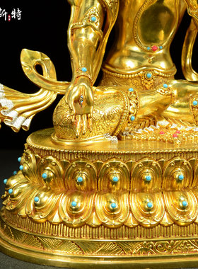 精工铜白度母铜像摆件