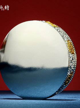 六字真言曼扎盘合金摆件