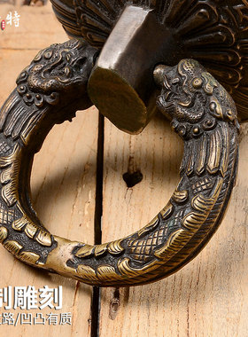 全铜锻造风铃挂钟尼泊尔手工