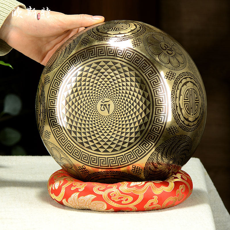 尼泊尔手工佛像钵莲花生释迦颂钵音钵静心钵铜磬黄财神文殊钵音碗,淘宝优惠券,粉丝福利购,淘宝优惠卷