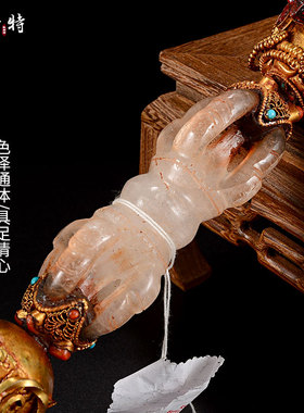 欧斯特水晶铜尼泊尔手工摆件