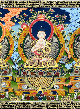 欧斯特五方佛唐卡装饰画