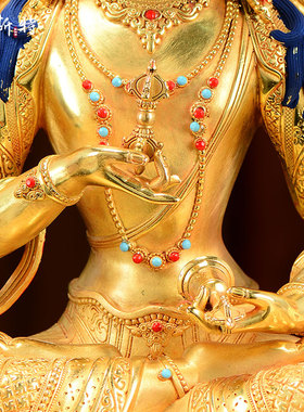 全鎏金金刚萨埵铜像摆件