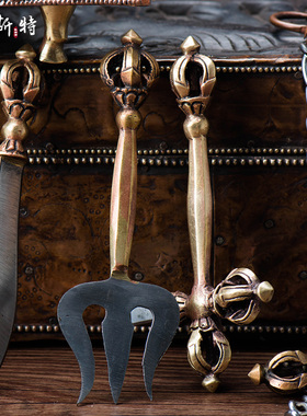 尼泊尔手工铜铁制作1套13把