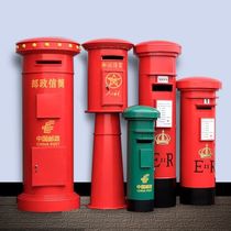 China Post Box Post Box Office Pendulum Pieces Online Red Suggestions Solicit special mailbox Opinion box to floor decoration props