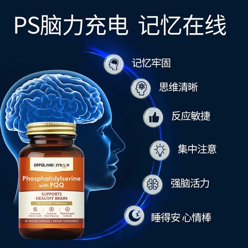 补充大脑营养磷脂酰丝氨酸记忆力补脑神经酸脑活素ps增强【临期】 - 图0