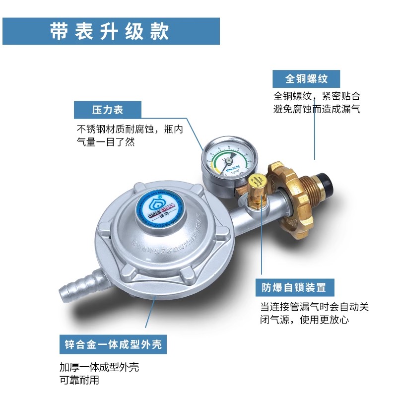 红外线灶液化气源专用燃气灶配件家用瓶装液化石油气调压器-图0