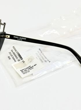 SAINT LAURENT圣罗兰TIARA SL122 Bat铆钉水晶猫眼黑色