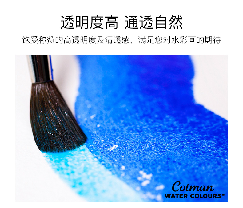 温莎牛顿Cotman歌文水彩颜料12色5ml管子套装管状支装套装-图2