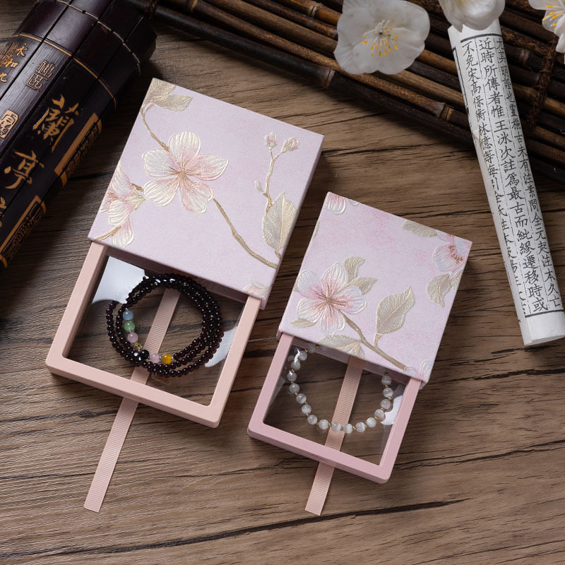 国风抽拉首饰盒手串收纳盒PE膜悬浮盒戒指耳钉项链手链胸针饰品盒,淘宝优惠券,粉丝福利购,淘宝优惠卷
