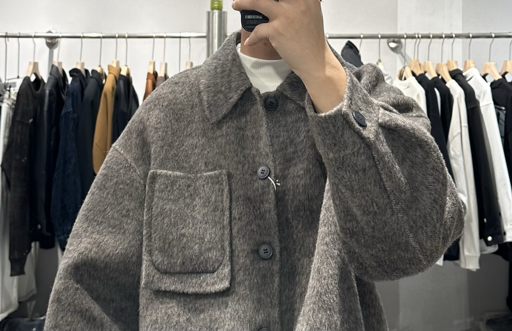 秋冬新款男高端轻奢翻领双面羊毛呢大衣美式复古宽松廓形保暖外套,淘宝优惠券,粉丝福利购,淘宝优惠卷