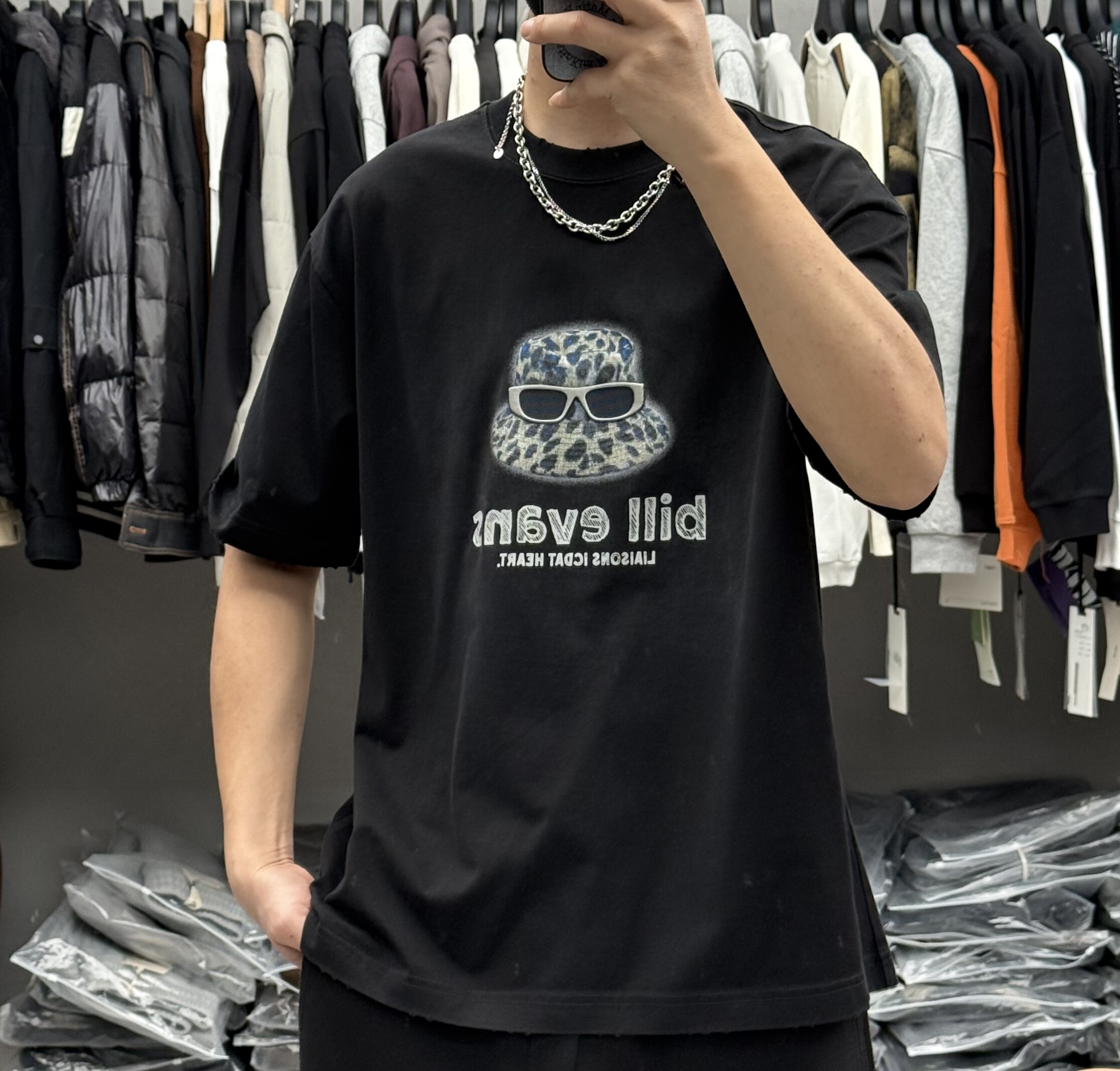 三朋夏季男设计感眼镜帽子印花圆领短袖T恤美式宽松痞帅纯棉半袖t,淘宝优惠券,粉丝福利购,淘宝优惠卷