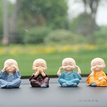 Car Supplies Four small monks An Ping An auto swing piece cute paparazzi in the car Decorations hem in the car