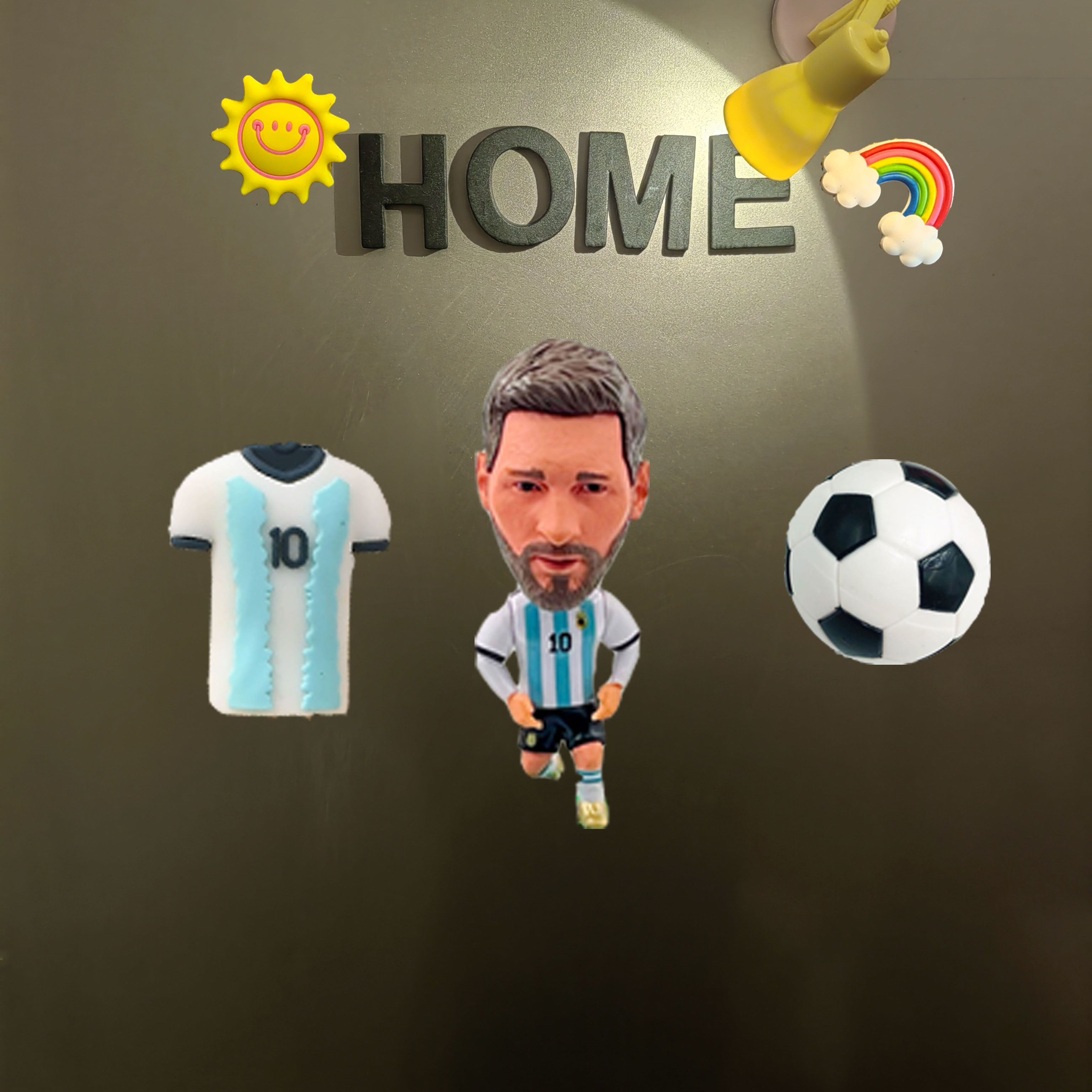 足球冰箱贴C罗立体3d梅西内马尔姆巴佩冰箱磁吸装饰品球迷收藏贴,淘宝优惠券,粉丝福利购,淘宝优惠卷