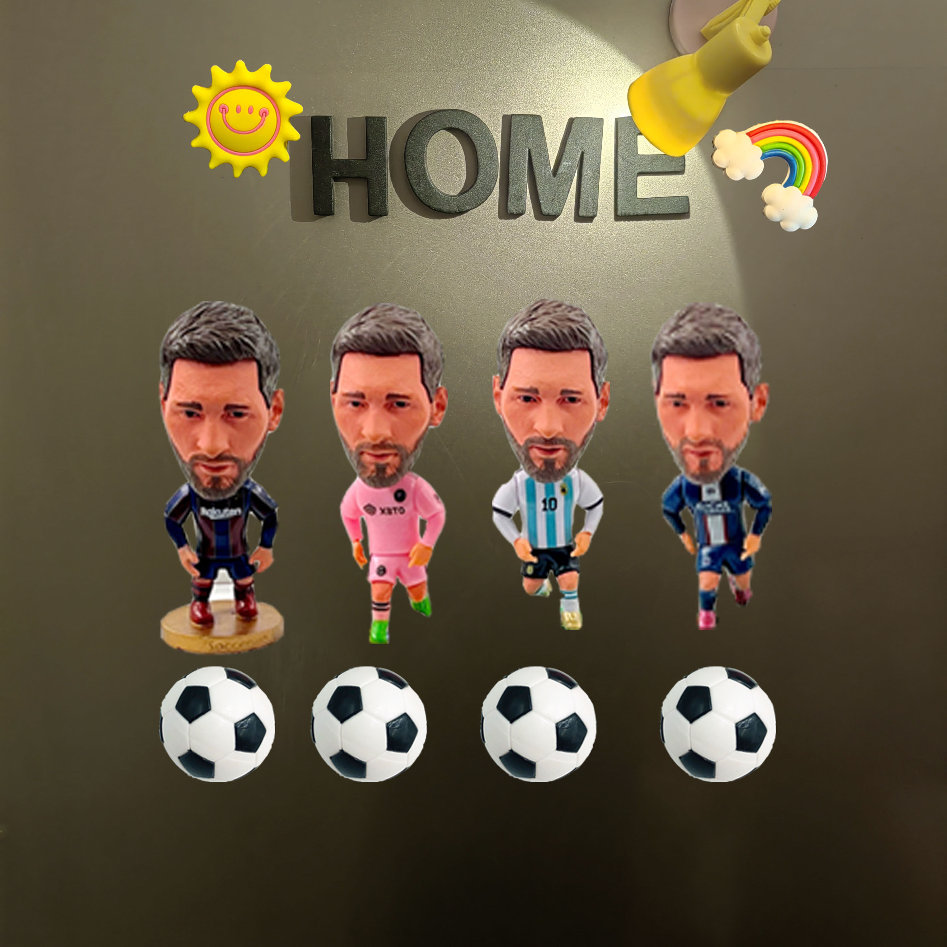足球冰箱贴C罗立体3d梅西内马尔姆巴佩冰箱磁吸装饰品球迷收藏贴,淘宝优惠券,粉丝福利购,淘宝优惠卷