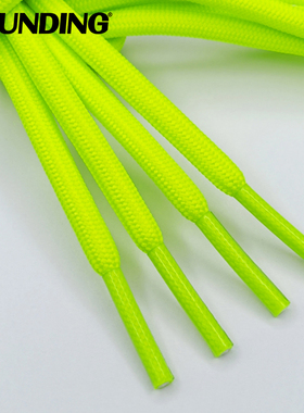 篮球鞋圆鞋带耐磨防掉原装正品 篮球鞋带 黑白灰红蓝紫荧光绿橙