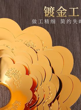 炉围合金香灰托香炉接灰盘家用室内供奉圆炉平底炉专用防掉香灰盘