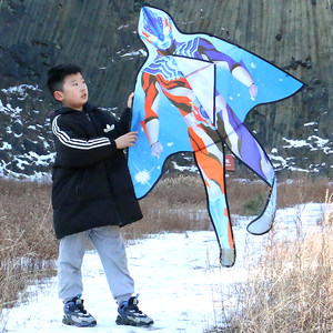 潍坊恒江风筝银河维克特利合体奥特曼风筝儿童卡通小孩线轮2024新