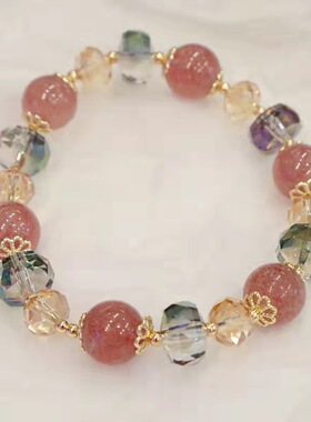 水晶饰品时尚风小礼物单圈手串