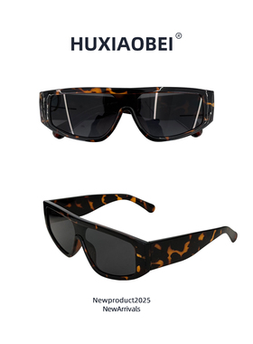 出游方形未来感男女拼接墨镜