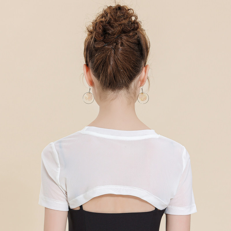 2023网纱配吊带裙罩衫女夏的小披肩 olnvcx短外套