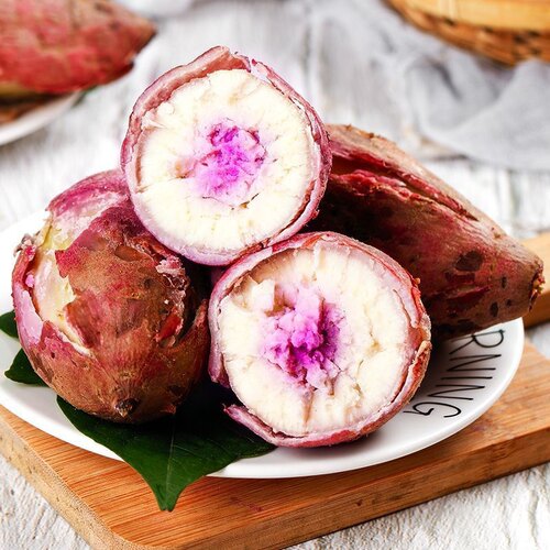 冰淇淋红薯一点红紫薯新鲜5农家花心板栗南沙地粉糯香甜干面地瓜-图2