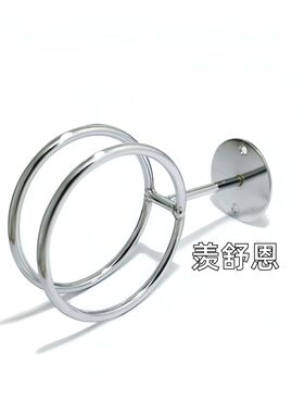 发廊专用电吹风机架子金属双圈款风筒座美发店浴室墙上架壁挂理发