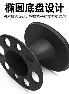 理发店梳子收纳盒支架美发滚梳圆形置物架专用工具架子发廊收纳筒