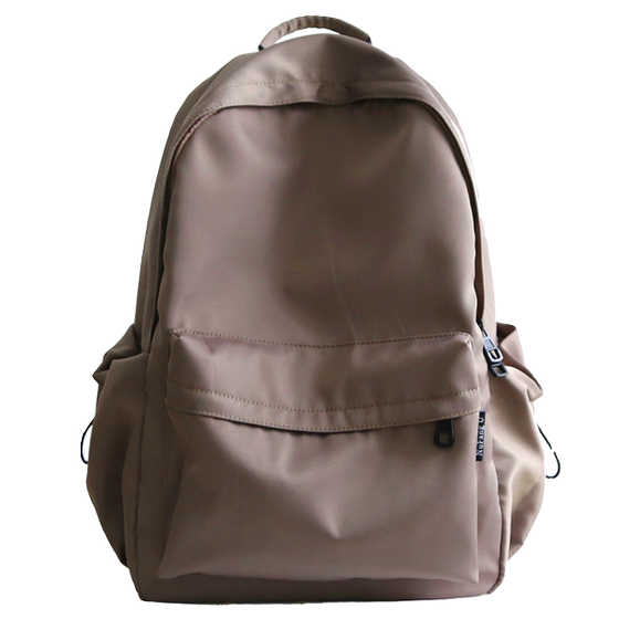 School bag solid color large and small backpack travel backpack