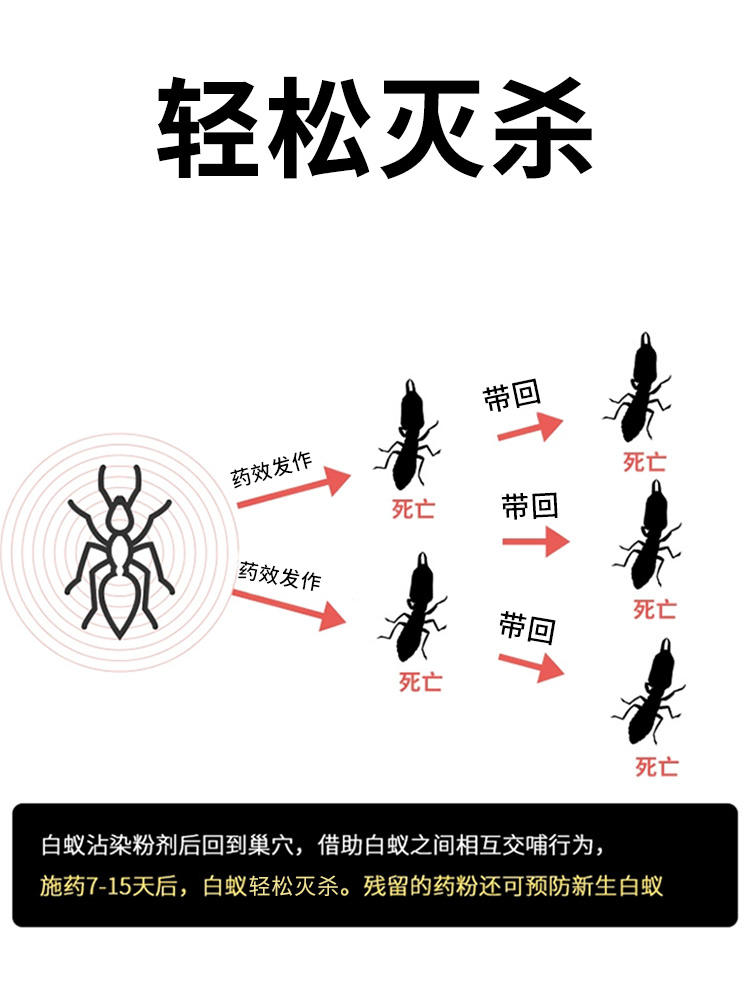 科凌虫控灭杀白蚁药杀虫剂防治专用除驱白蚂蚁药粉传染家用非无毒 - 图1